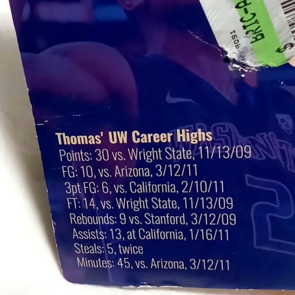 Isaiah Thomas UW star starting lineups figure - Picture 3 of 3